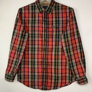 US Polo Assn Shirt Men Medium Button Up Casual Plaid Office Work Holiday Western